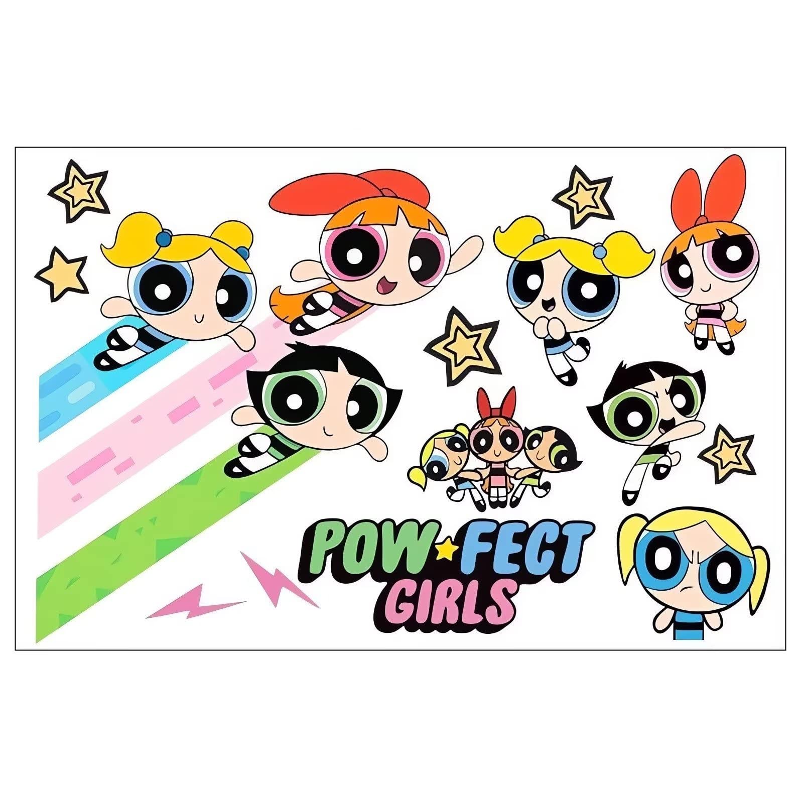 Amazon.co.jp: パワーパフガールズ 車のステッカー 漫画 シール 防水